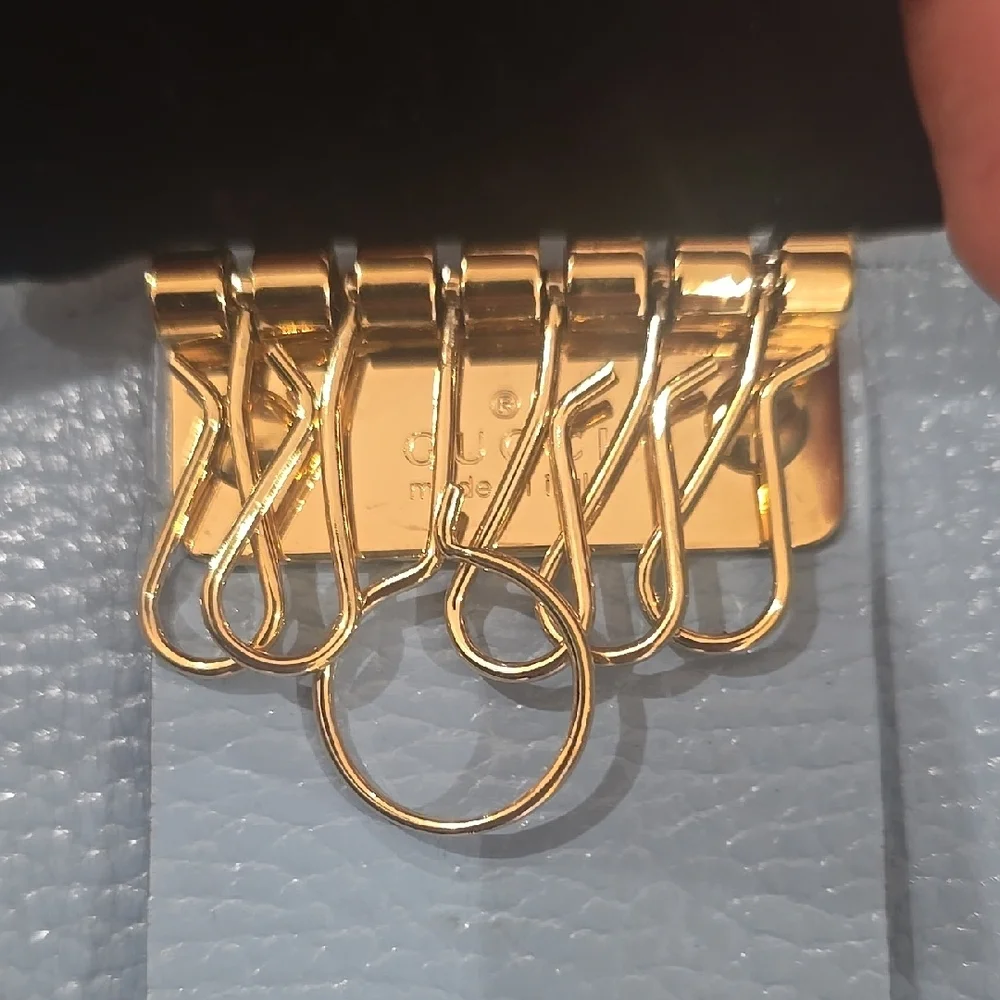 Gucci Blue and Tan Women's Key Wallet - Picture 5 of 5